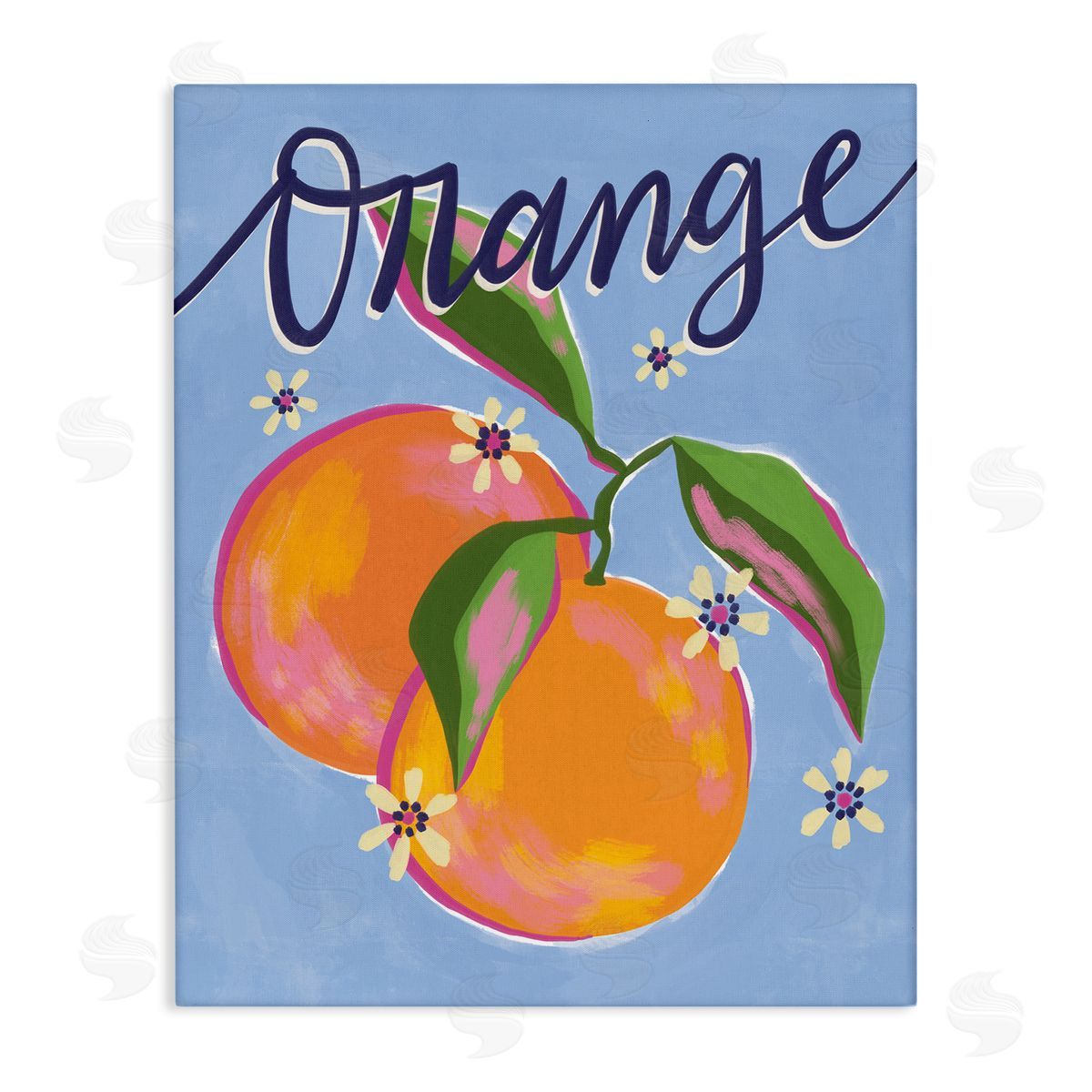 Deborah Curiel Orange Citrus fr_sideuits Floral Pattern