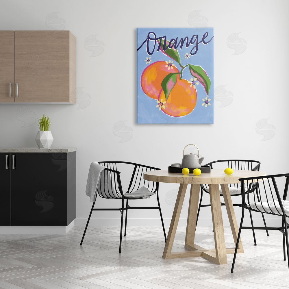 Deborah Curiel Orange Citrus fr_sideuits Floral Pattern