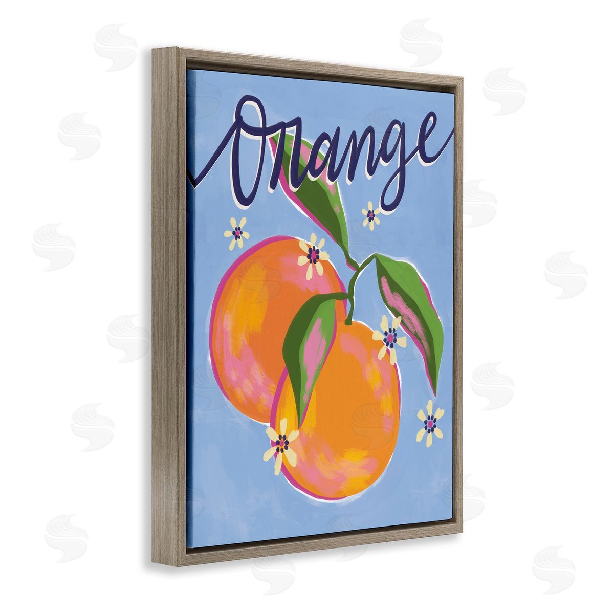 Deborah Curiel Orange Citrus fr_sideuits Floral Pattern