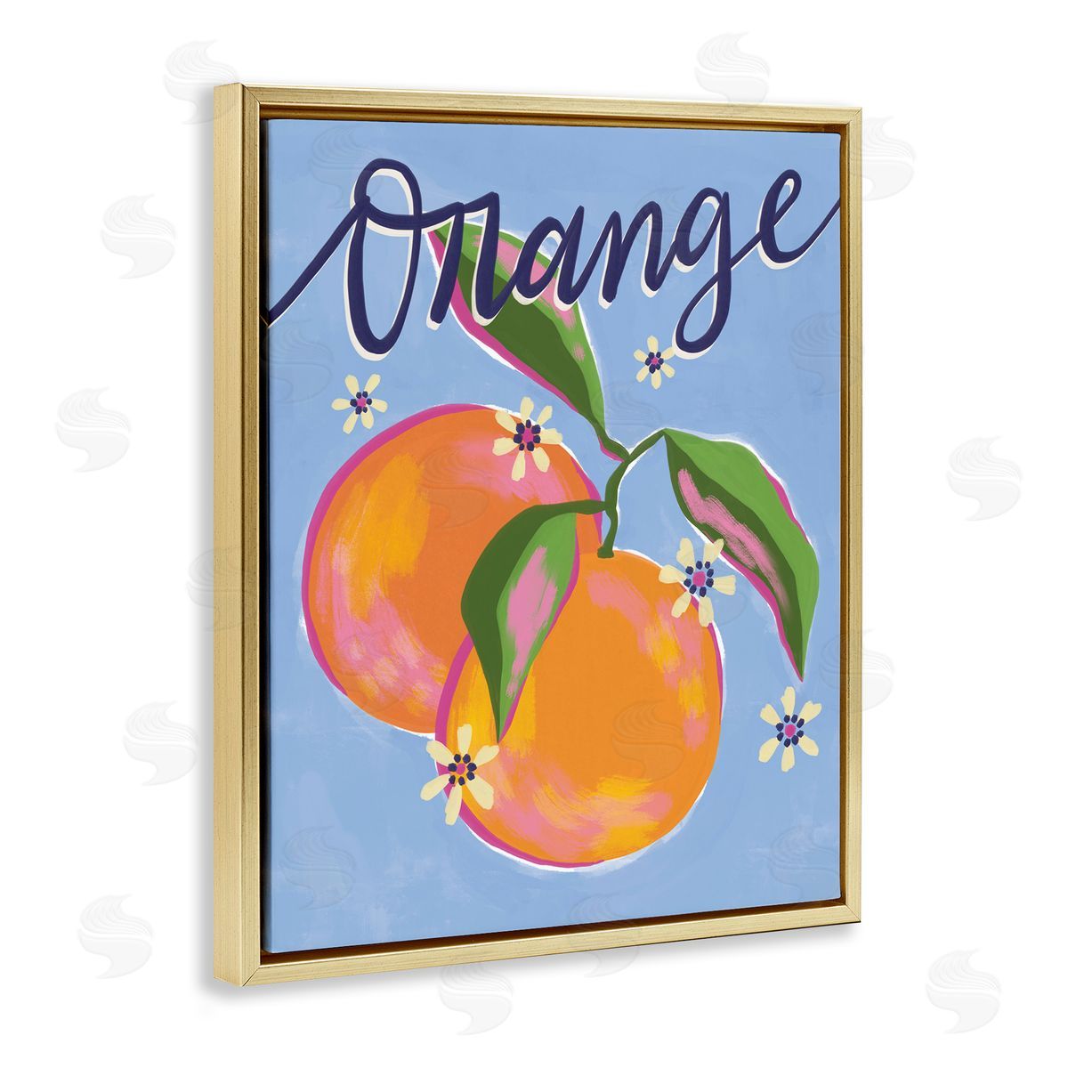 Deborah Curiel Orange Citrus fr_sideuits Floral Pattern