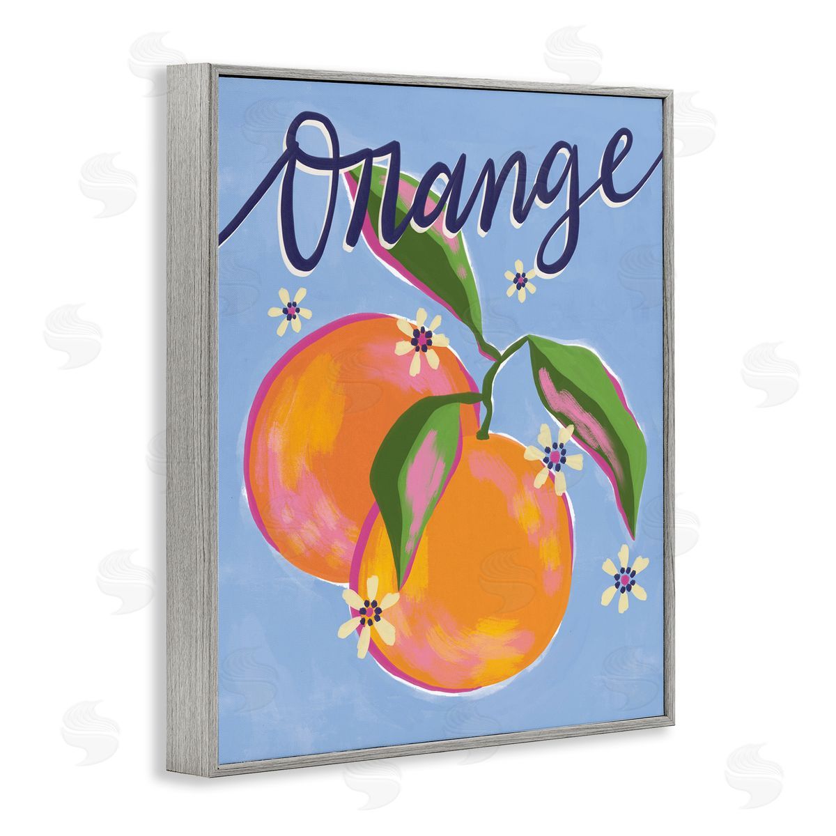 Deborah Curiel Orange Citrus fr_sideuits Floral Pattern