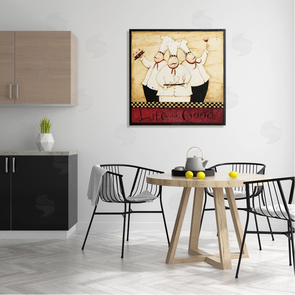 Dan DiPaolo Life Is Good Vintage Chefs Canvas Wall Art in Room