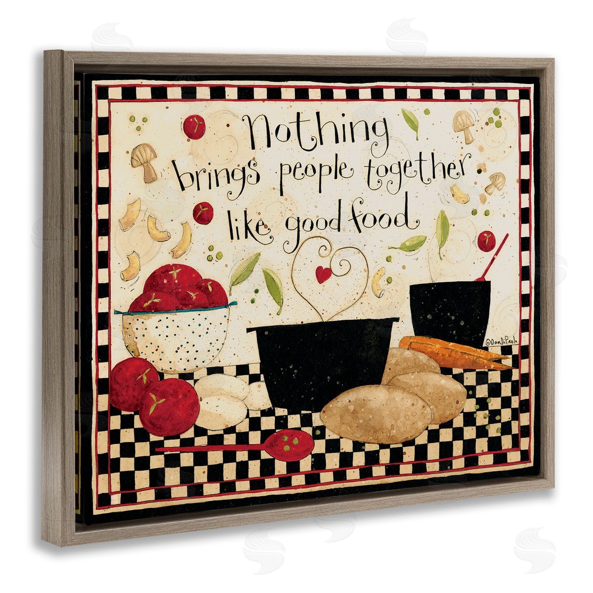 Dan DiPaolo Good Food Brings People Together Phrase