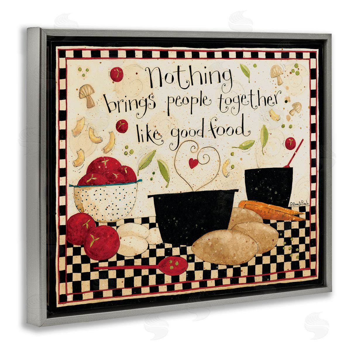Dan DiPaolo Good Food Brings People Together Phrase