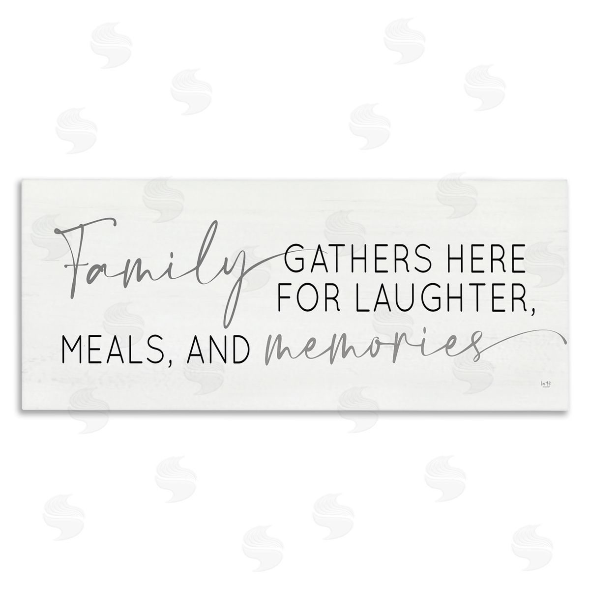 Lux + Me Designs Family Laughter Meals Memories Phrase