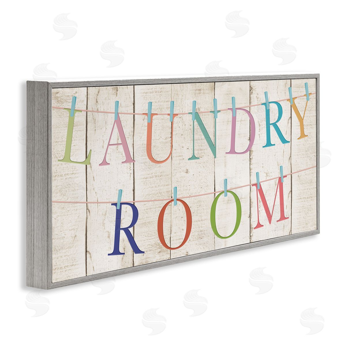 CAD Designs Laundry Room Clothespin Plank Pattern