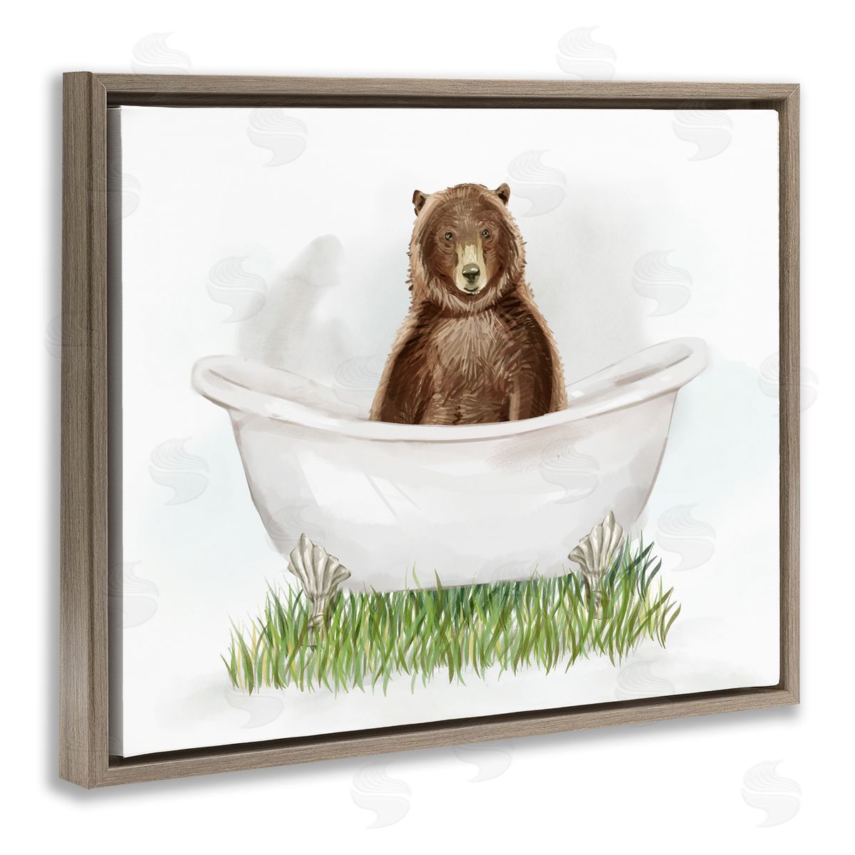 Ziwei Li Bear In Tub Bathroom Animal 