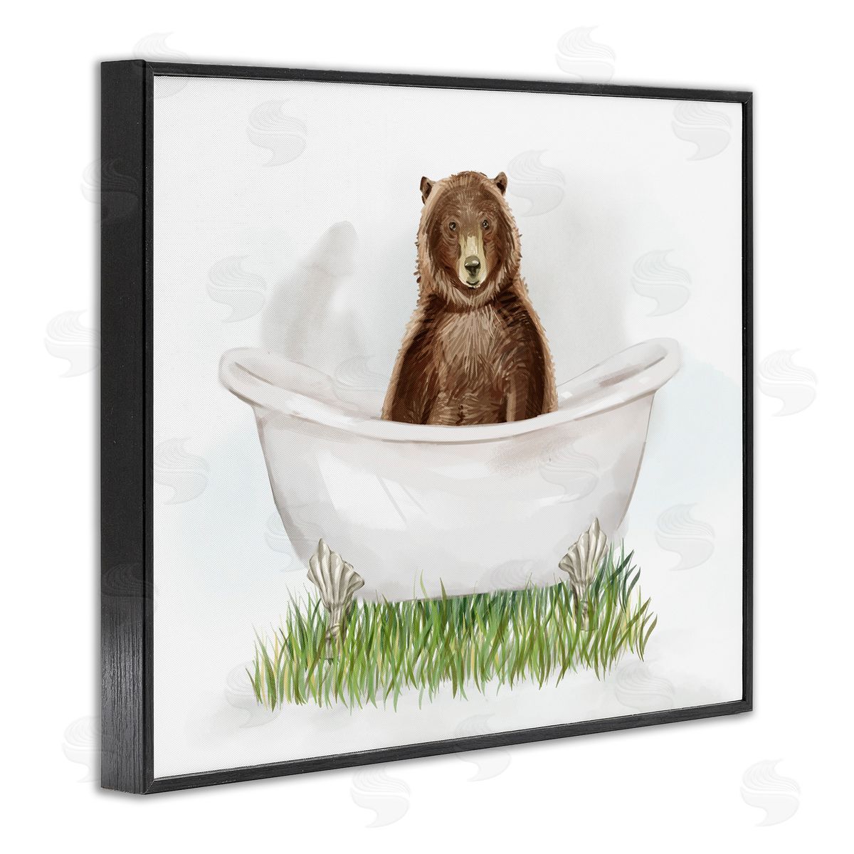 Ziwei Li Bear In Tub Bathroom Animal 