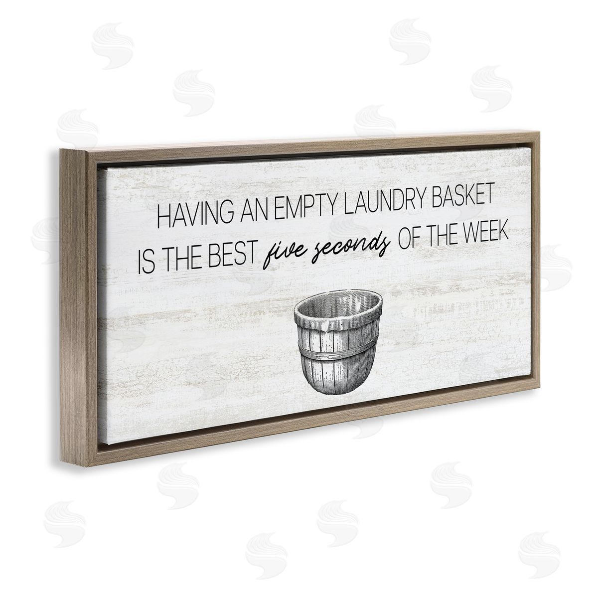 Stupell Studio Best Five Seconds Laundry Humor