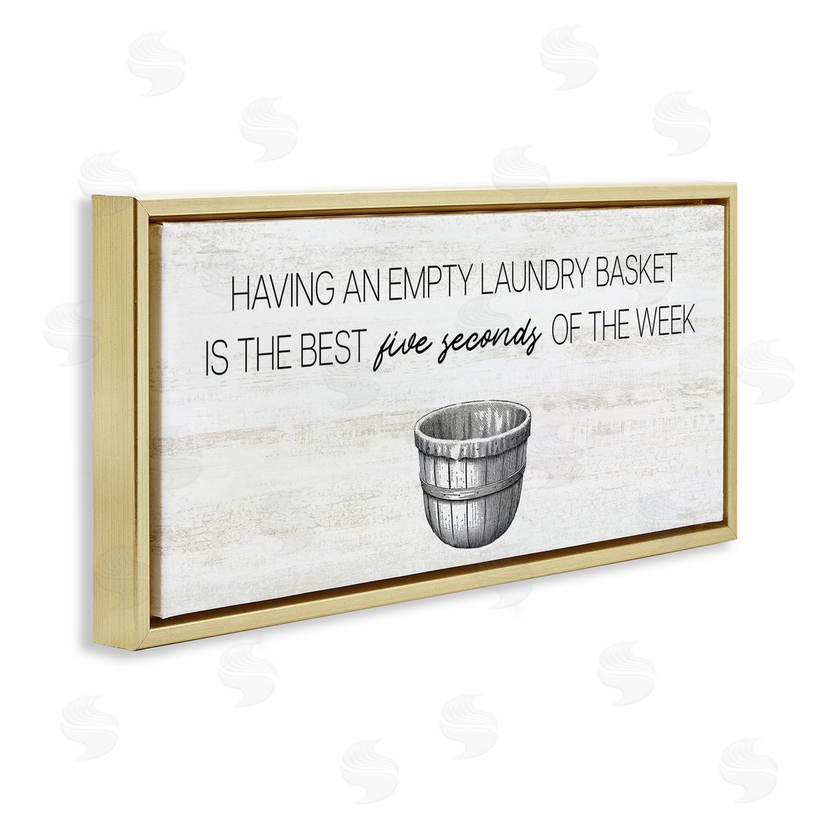 Stupell Studio Best Five Seconds Laundry Humor