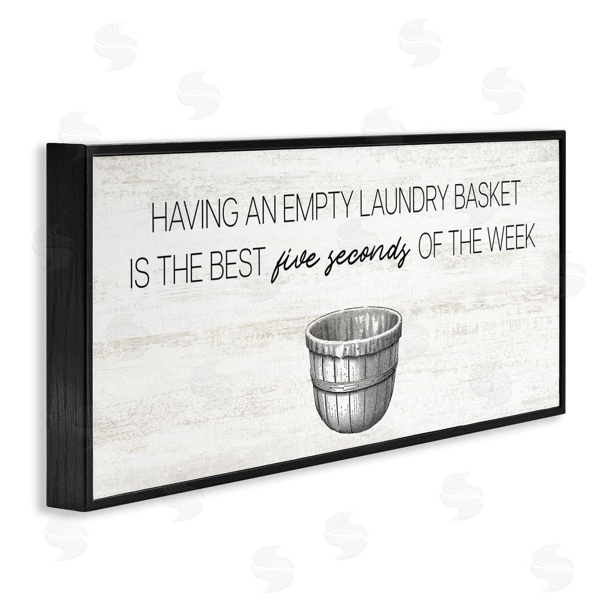 Stupell Studio Best Five Seconds Laundry Humor