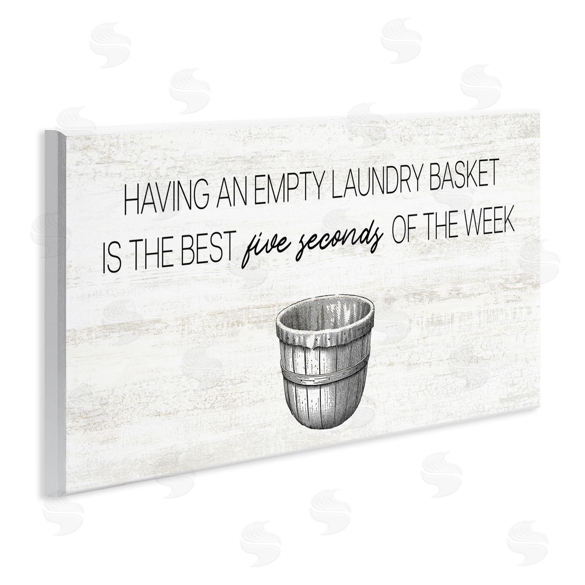 Stupell Studio Best Five Seconds Laundry Humor