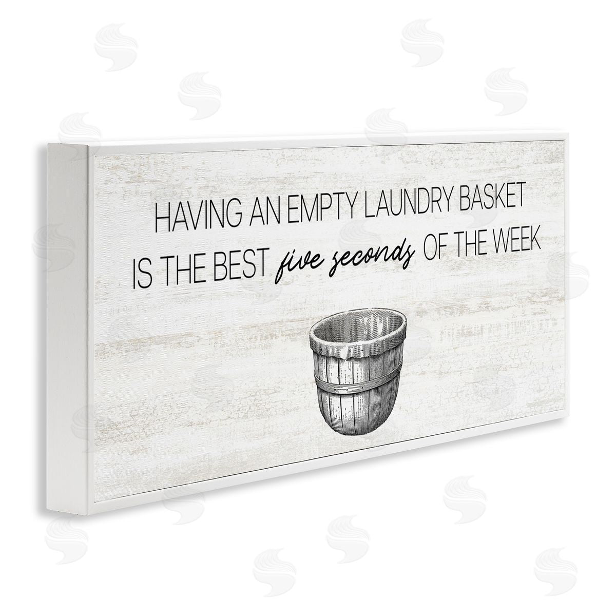 Stupell Studio Best Five Seconds Laundry Humor