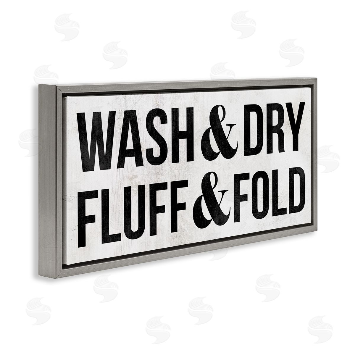 Stupell Studio Wash Dry Fluff Fold Laundry Sign