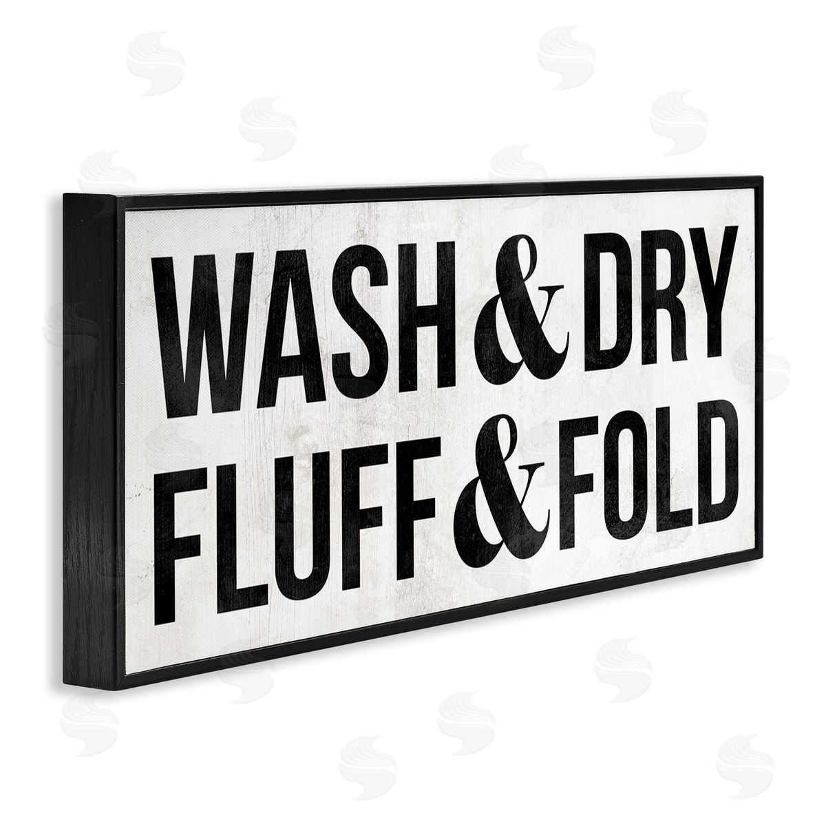 Stupell Studio Wash Dry Fluff Fold Laundry Sign