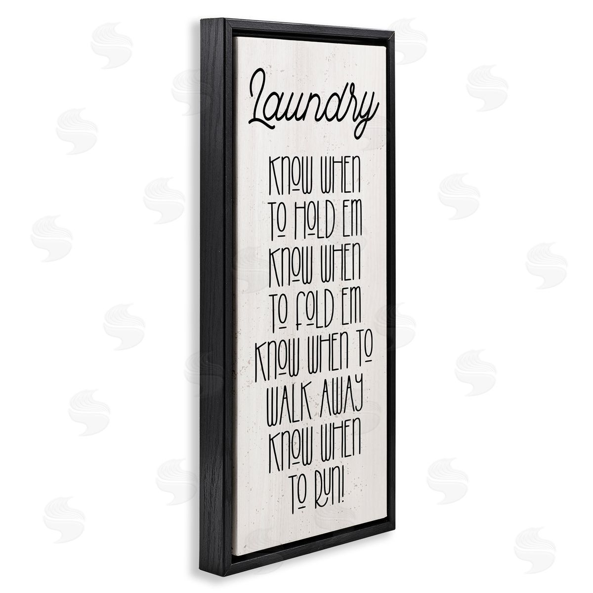 Stupell Studio Know When To Run Funny Laundry