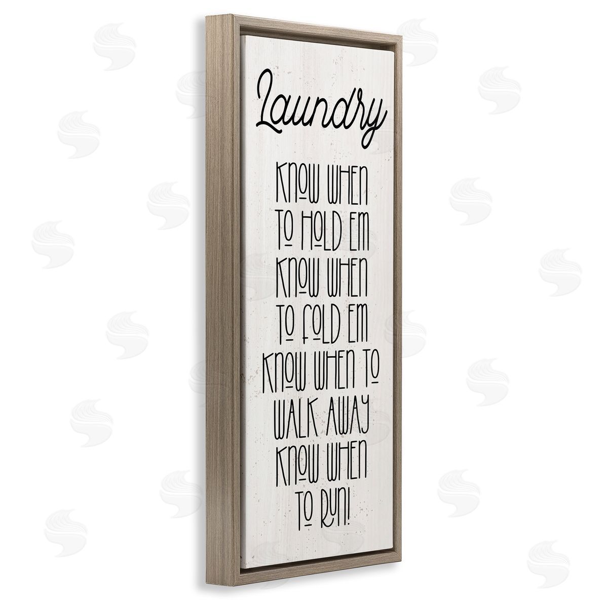 Stupell Studio Know When To Run Funny Laundry