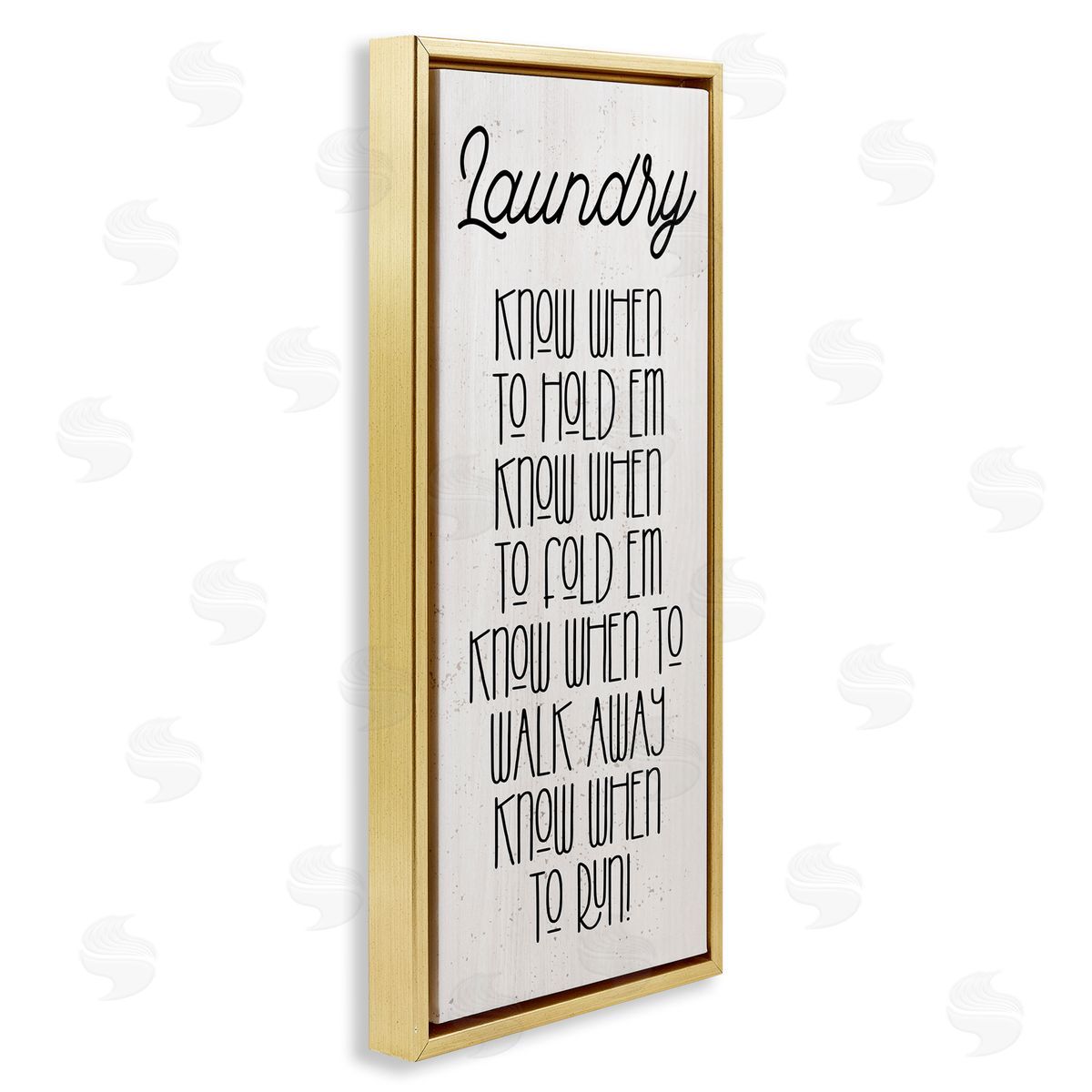 Stupell Studio Know When To Run Funny Laundry