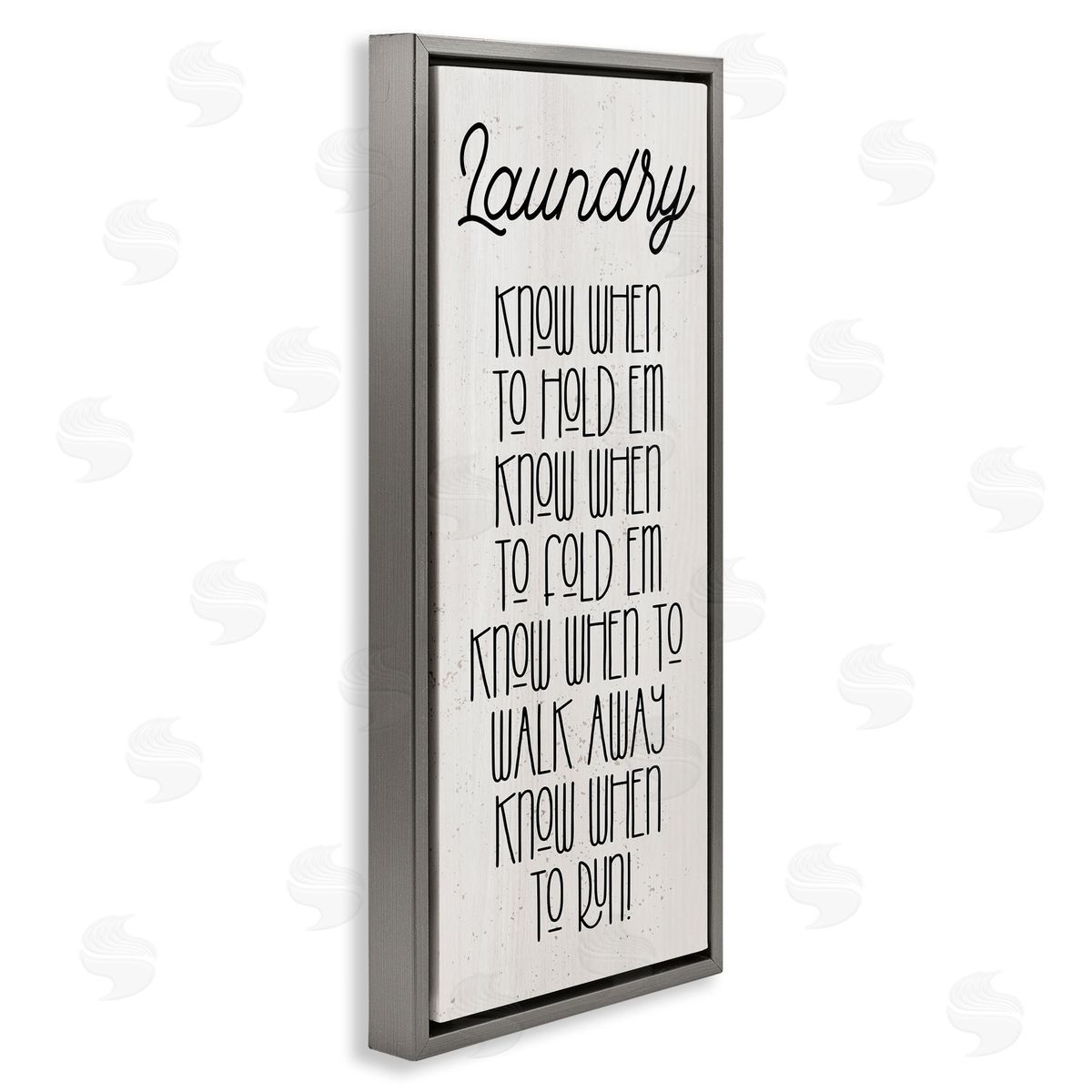 Stupell Studio Know When To Run Funny Laundry