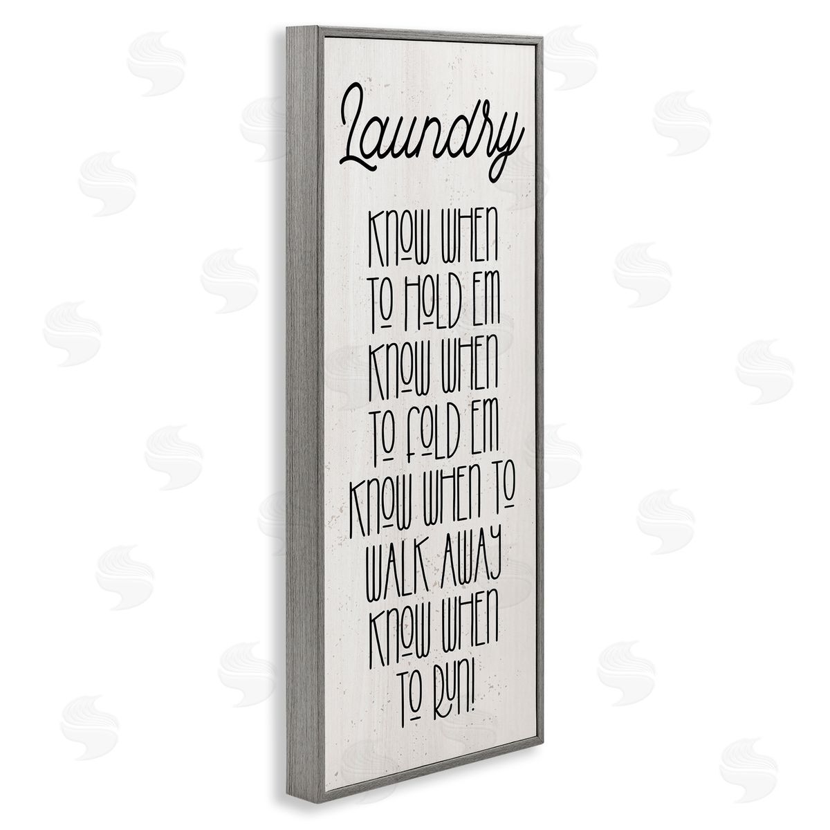 Stupell Studio Know When To Run Funny Laundry