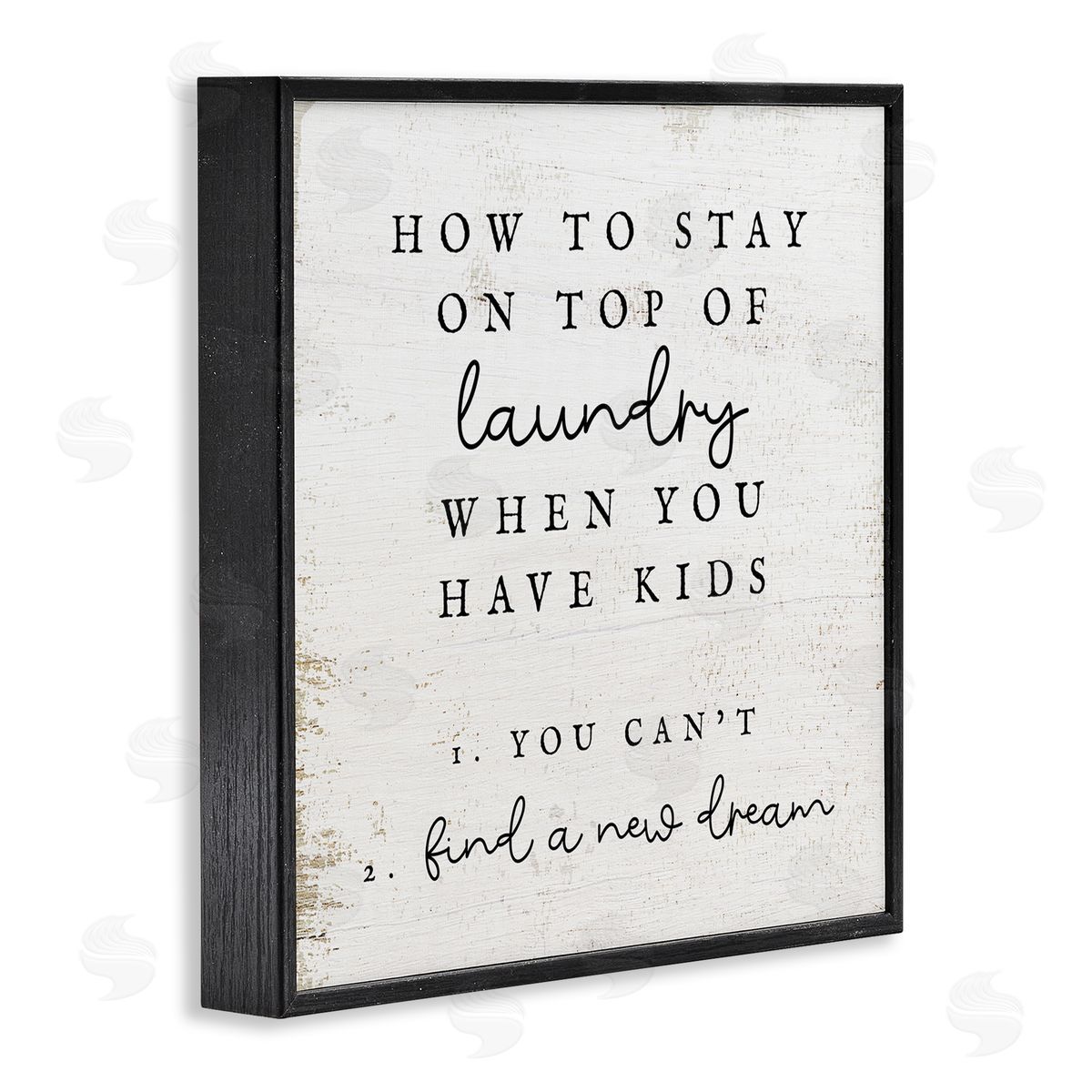Stupell Studio Laundry When You Have Kids Humor Black Framed Glicee Wall Art Print