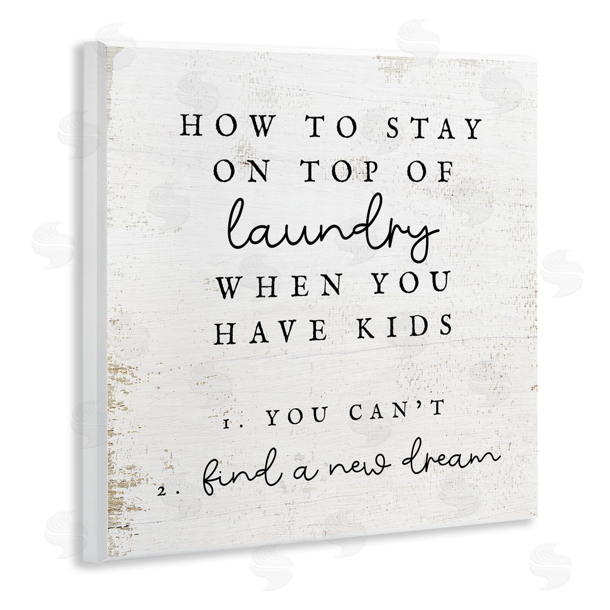 Stupell Studio Laundry When You Have Kids Humor Wooden Wall Plaque Art Print