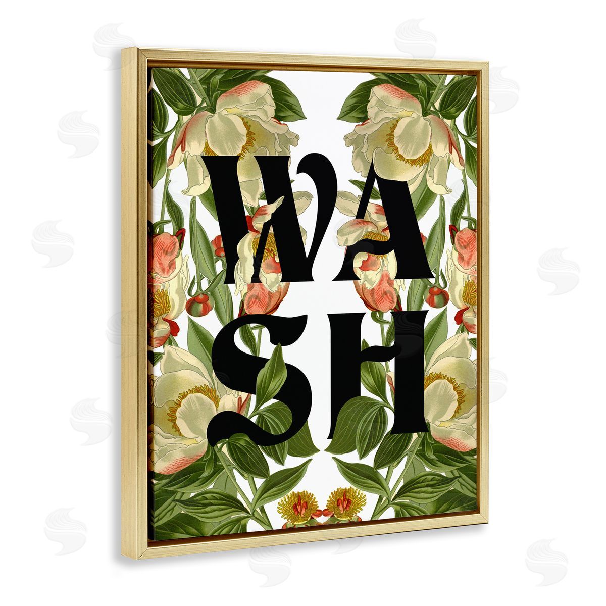 Stupell Studio Wash Flower Blossom Bath Sign