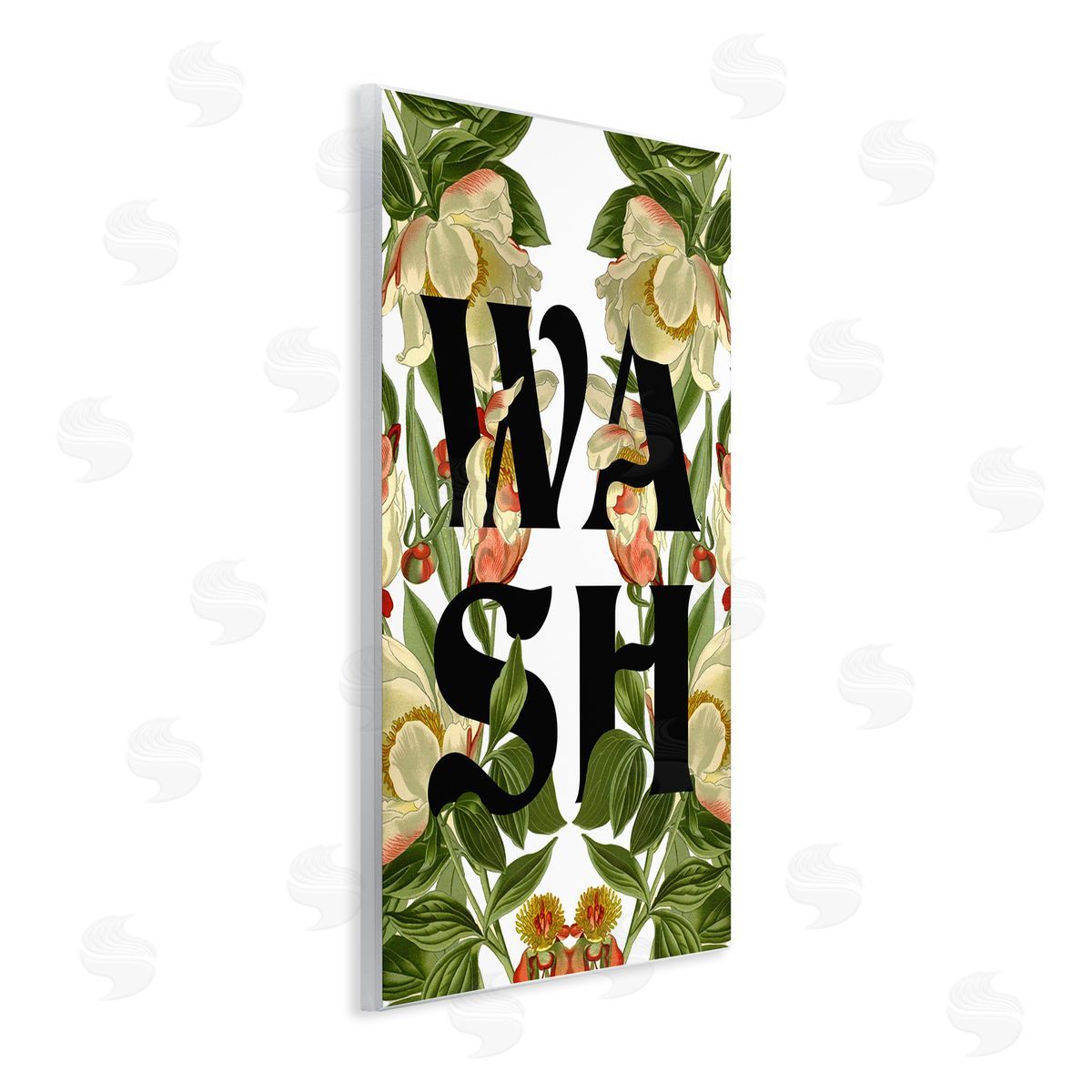 Stupell Studio Wash Flower Blossom Bath Sign