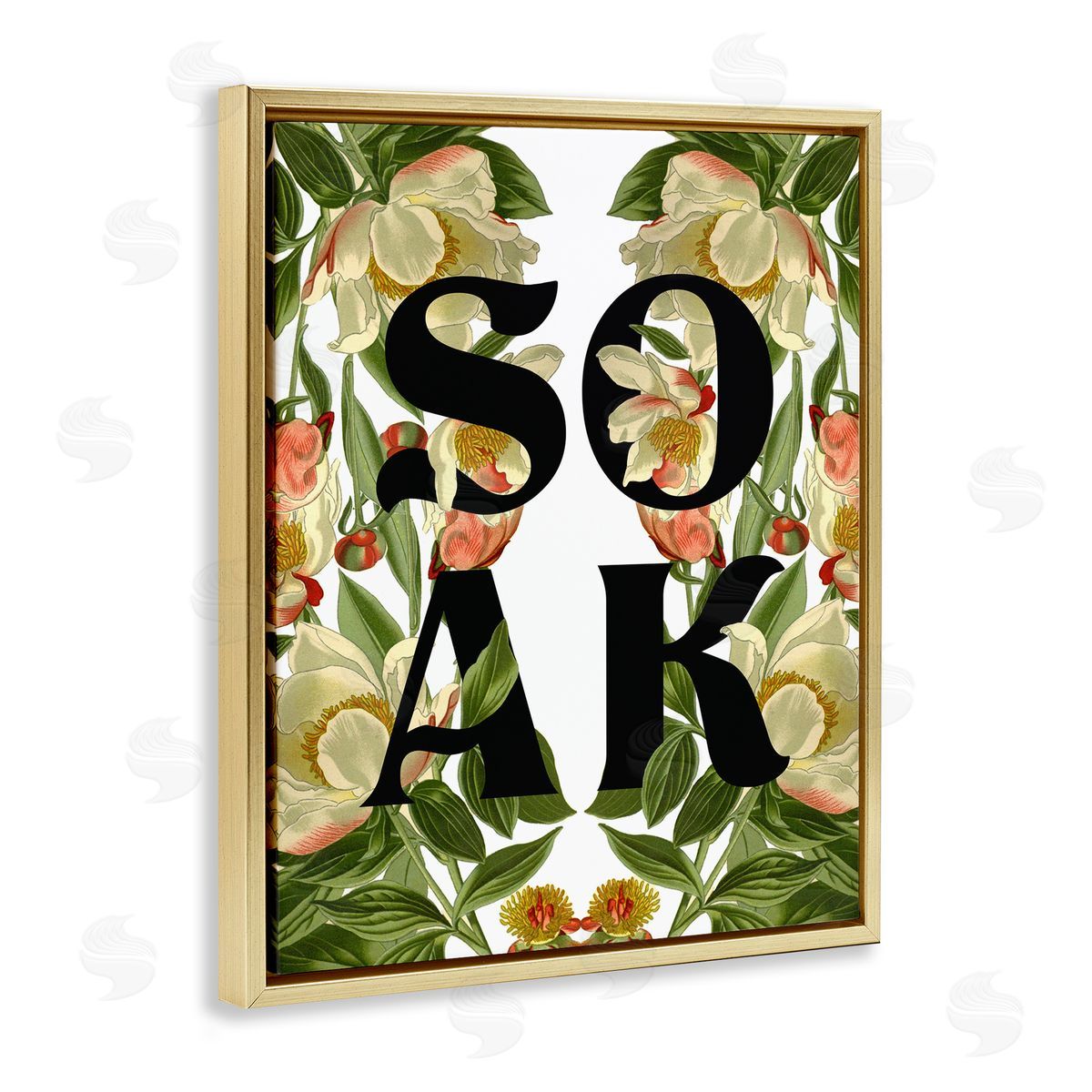 Stupell Studio Soak Bathroom Floral Sign