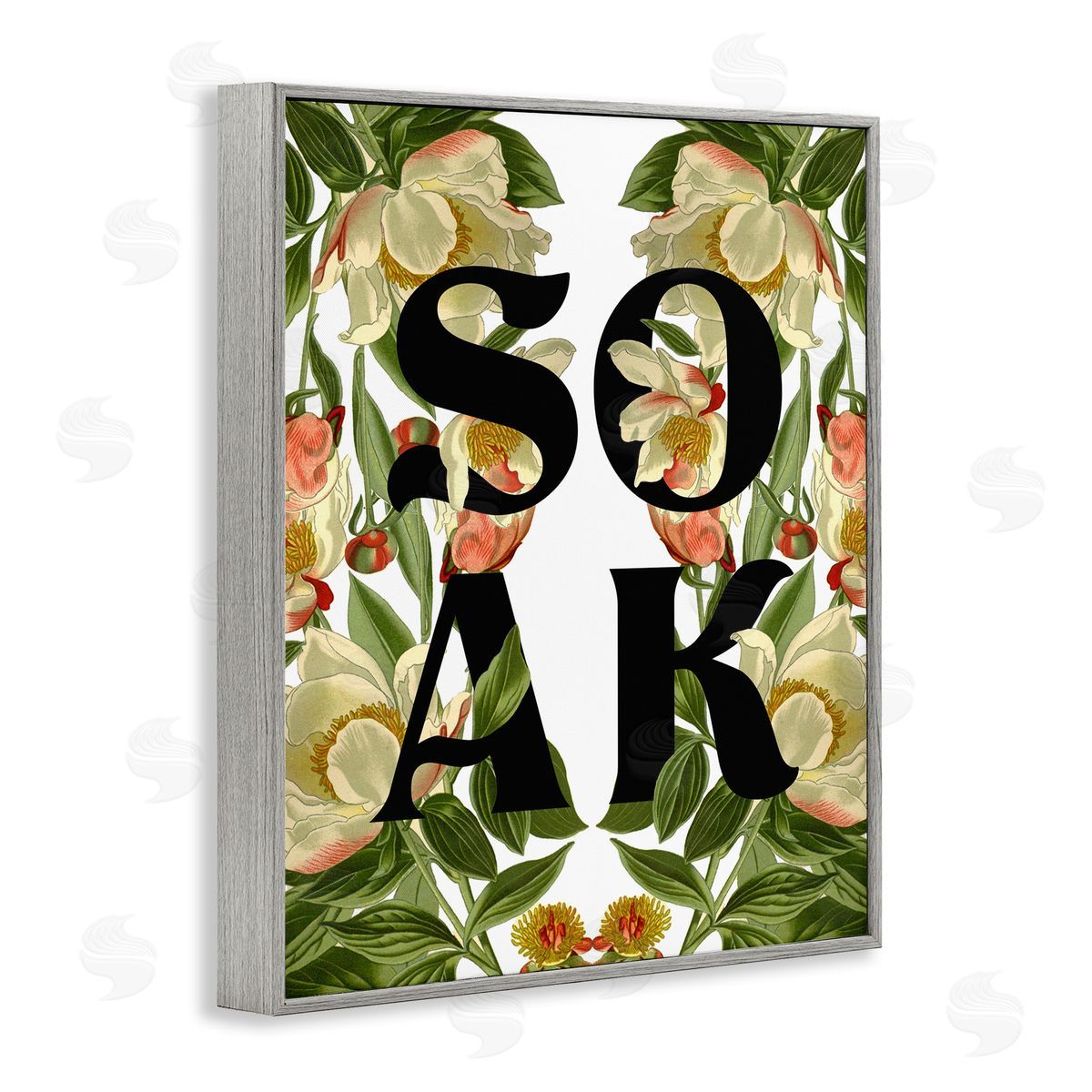 Stupell Studio Soak Bathroom Floral Sign