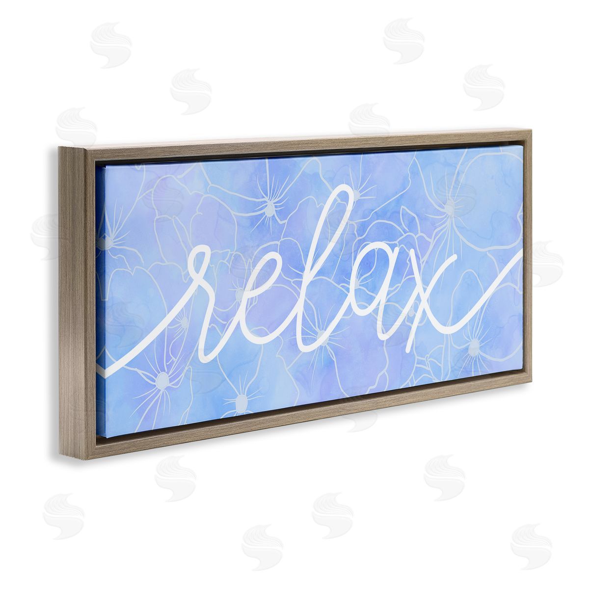 Stupell Studio Relax Blue Flower Blossoms