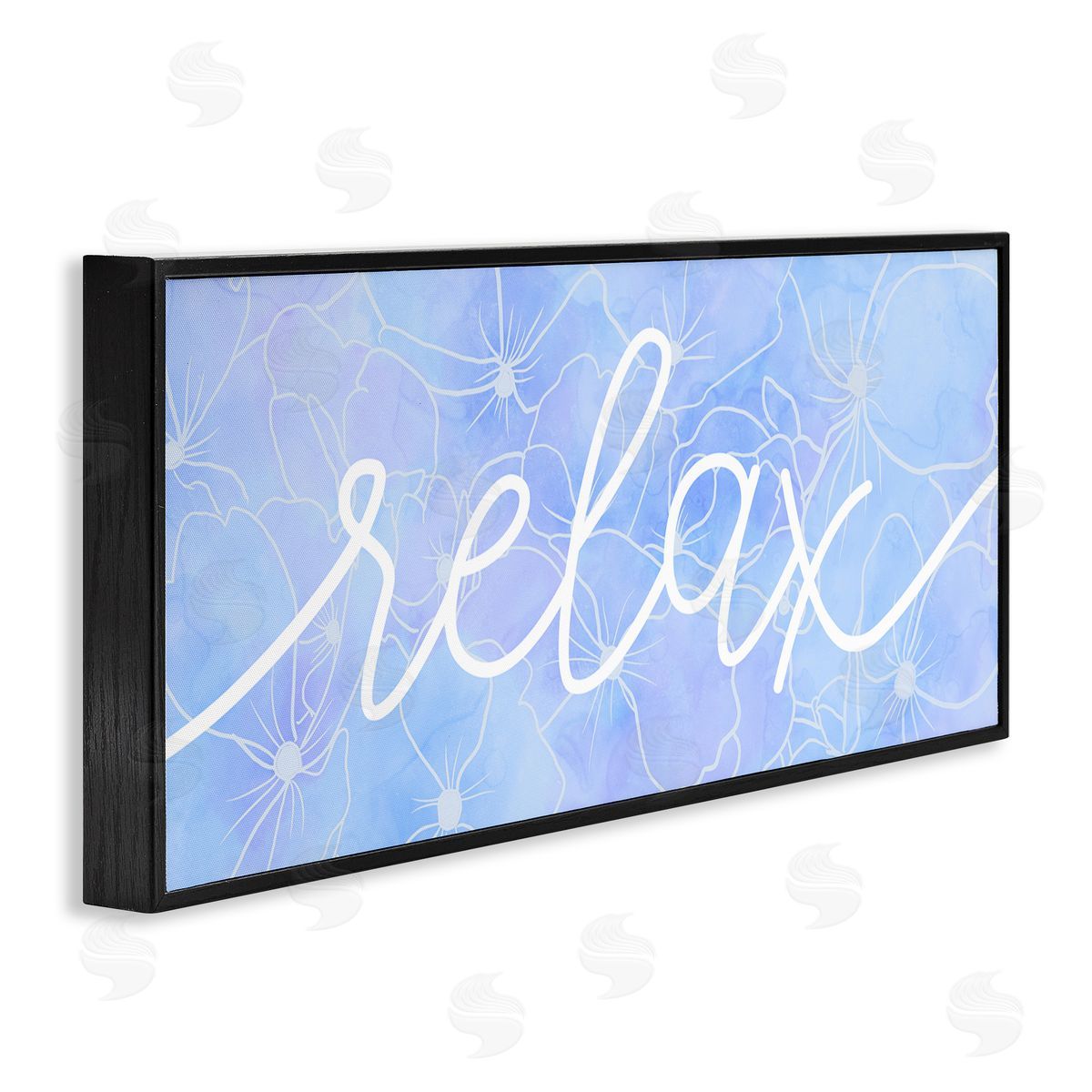 Stupell Studio Relax Blue Flower Blossoms