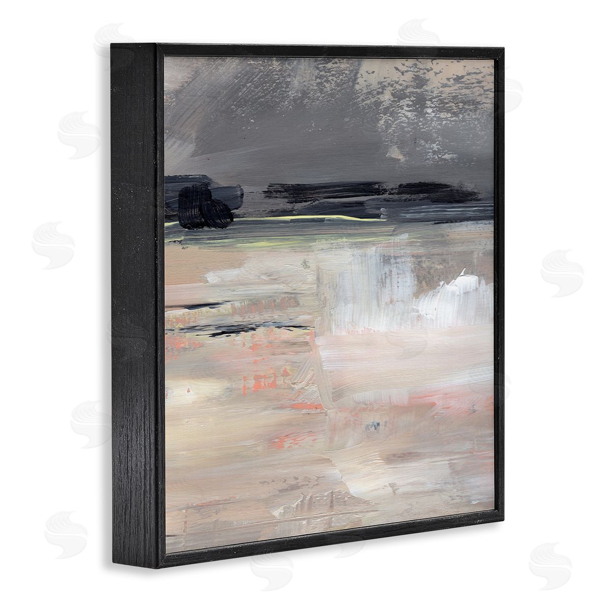 Jennifer Paxton Parker Muted Abstract Landscape Black Framed Glicee Wall Art Print