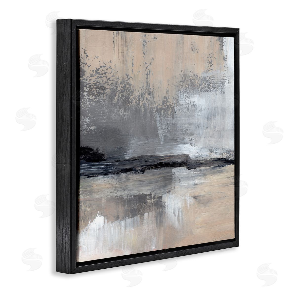 Jennifer Paxton Parker Abstract Landscape Reflection Black Floating Frame Canvas Wall Art Print