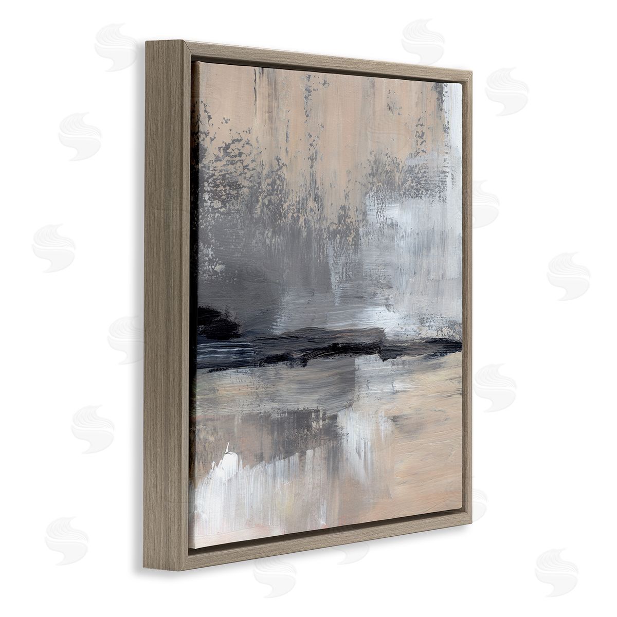 Jennifer Paxton Parker Abstract Landscape Reflection Brown Floating Frame Canvas Wall Art Print