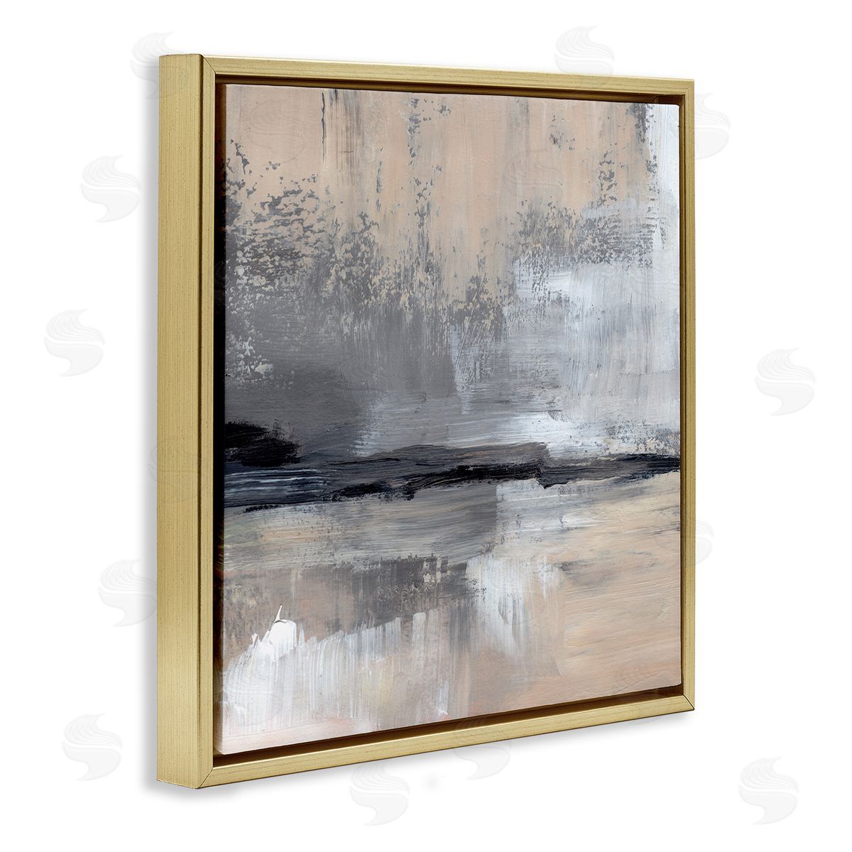 Jennifer Paxton Parker Abstract Landscape Reflection Gold Floating Frame Canvas Wall Art Print
