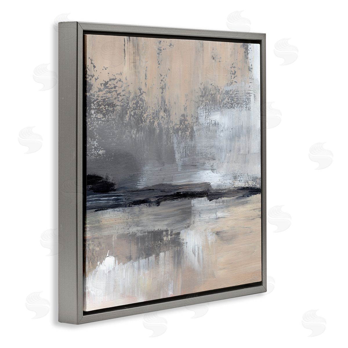 Jennifer Paxton Parker Abstract Landscape Reflection Gray Floating Frame Canvas Wall Art Print