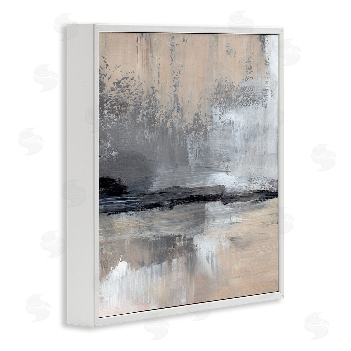 Jennifer Paxton Parker Abstract Landscape Reflection White Framed Glicee Wall Art Print
