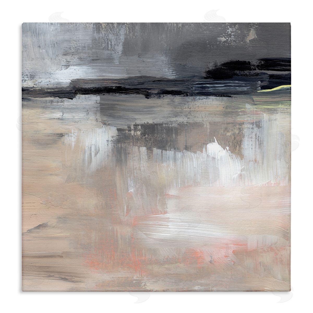 Jennifer Paxton Parker Modern Lake Reflection Scenery Stretched Canvas Wall Art Print