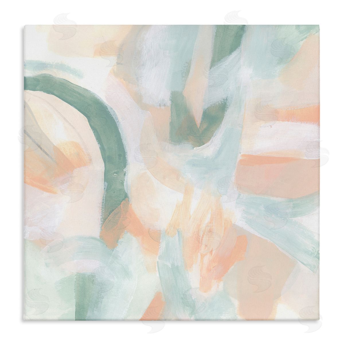 June Erica Vess Modern Soft Shapes Arrangement Stretched Canvas Wall Art Print