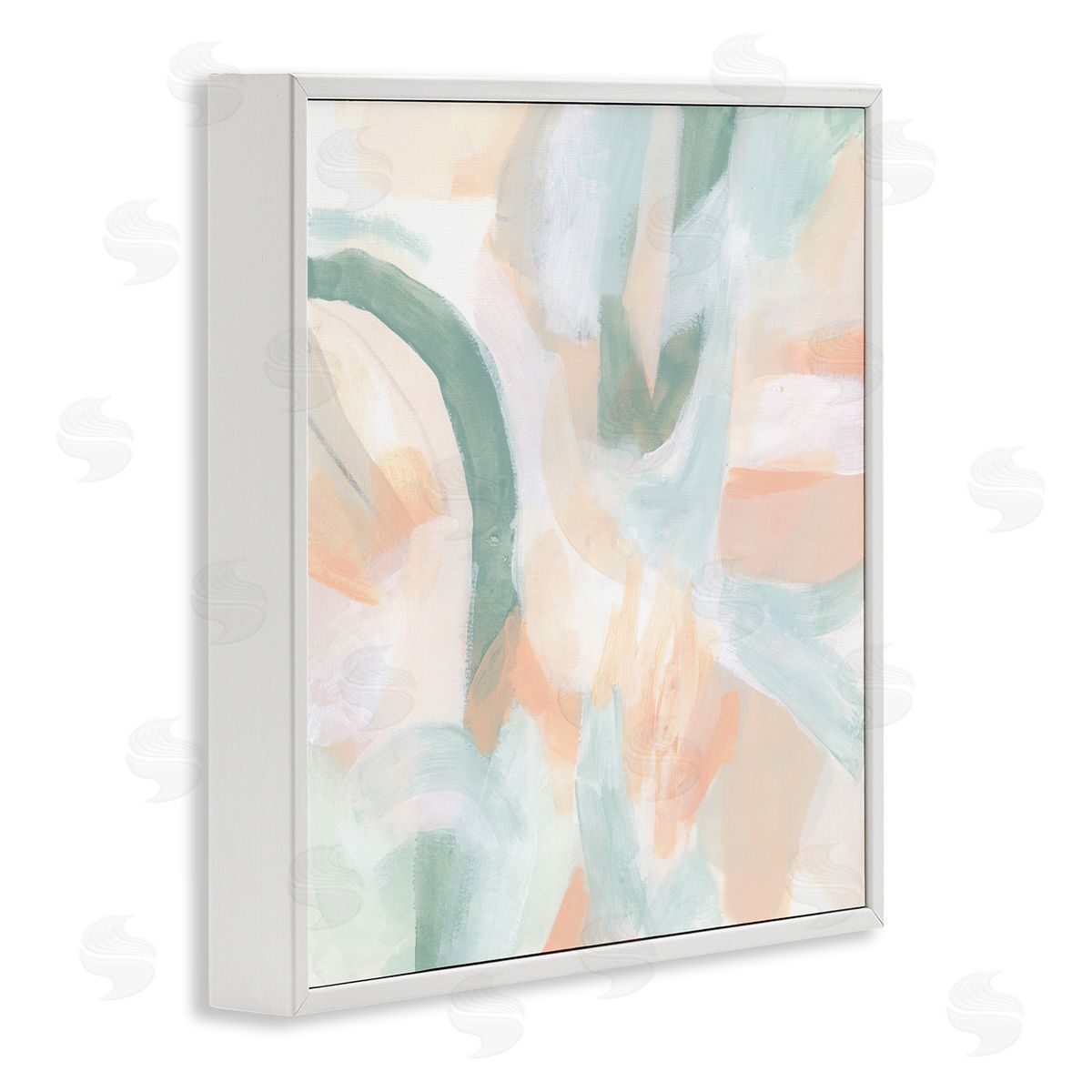 June Erica Vess Modern Soft Shapes Arrangement White Framed Glicee Wall Art Print