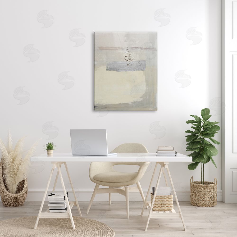 Karen Smith Beige Modern Abstract Arrangement