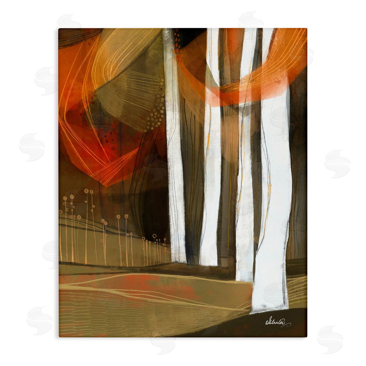 Ishita Banerjee Modern Field Landscape Trees