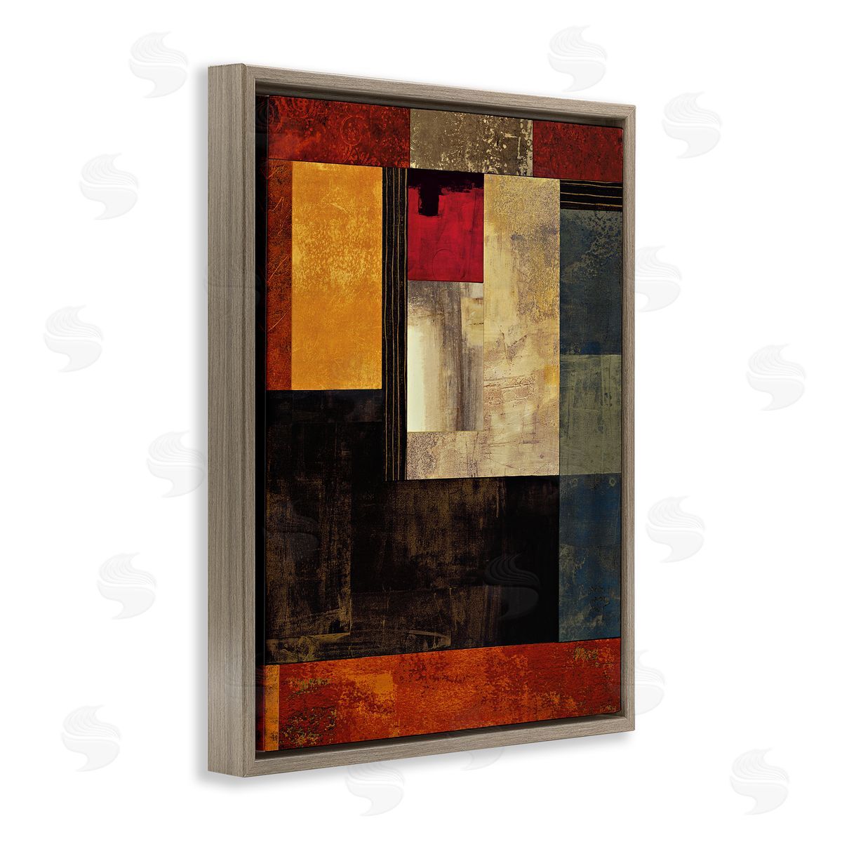 Chris Donovan Rich Red Geometric Squares