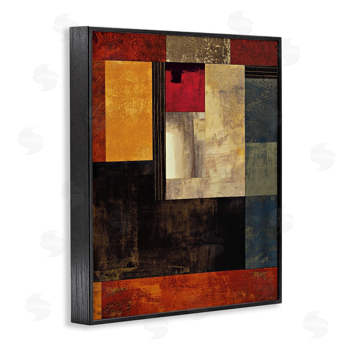 Chris Donovan Rich Red Geometric Squares