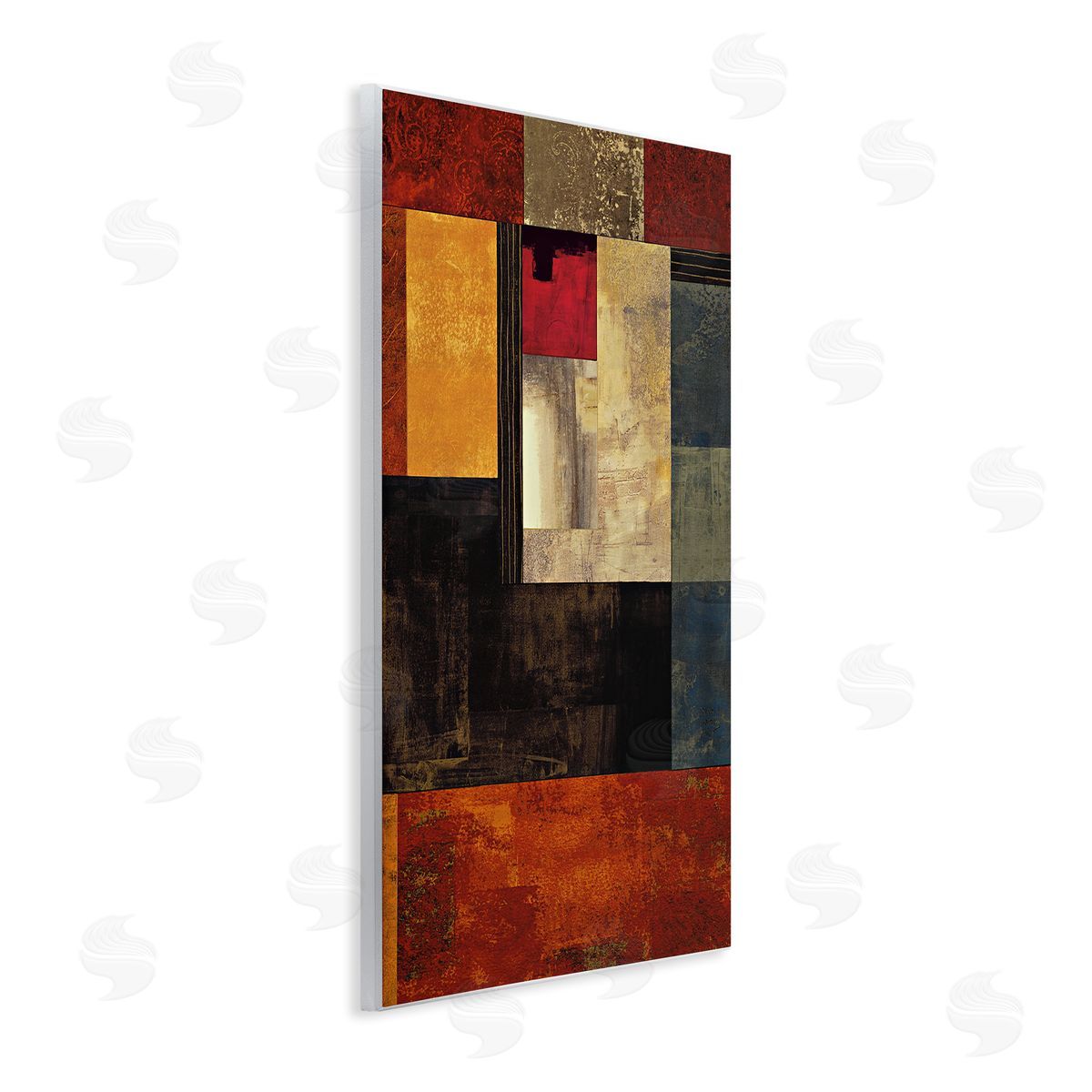 Chris Donovan Rich Red Geometric Squares