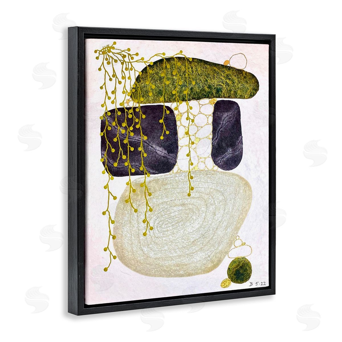 Jocelyn Benford Botanical Mossy Rock Shapes