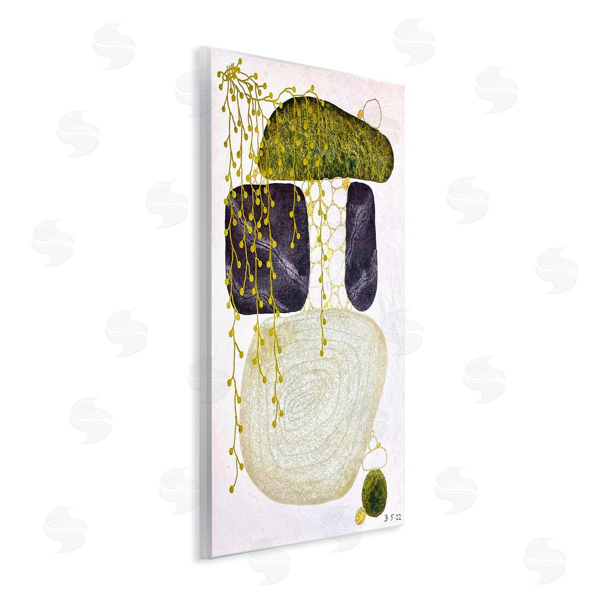 Jocelyn Benford Botanical Mossy Rock Shapes