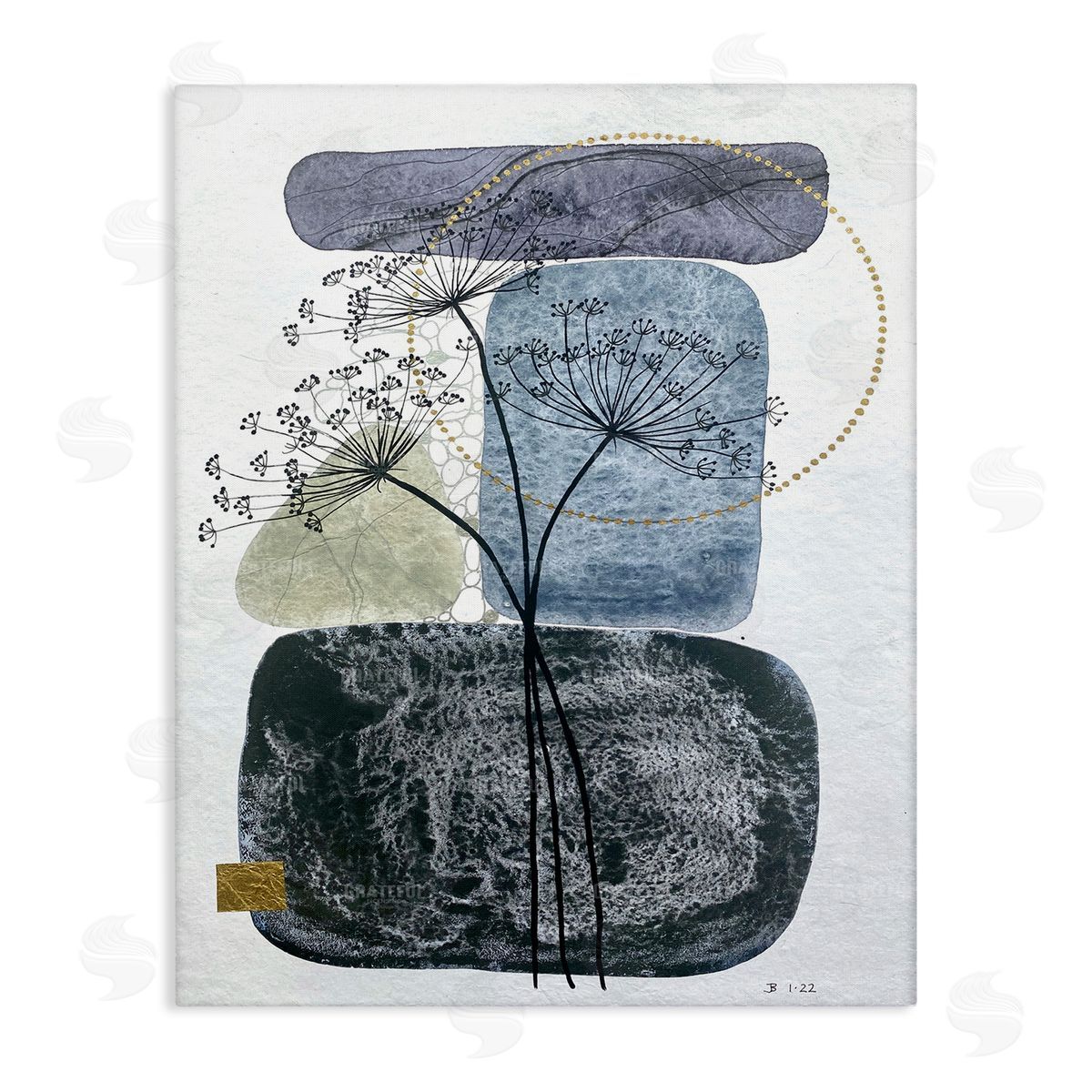 Jocelyn Benford Modern Layered Botanical Pebbles