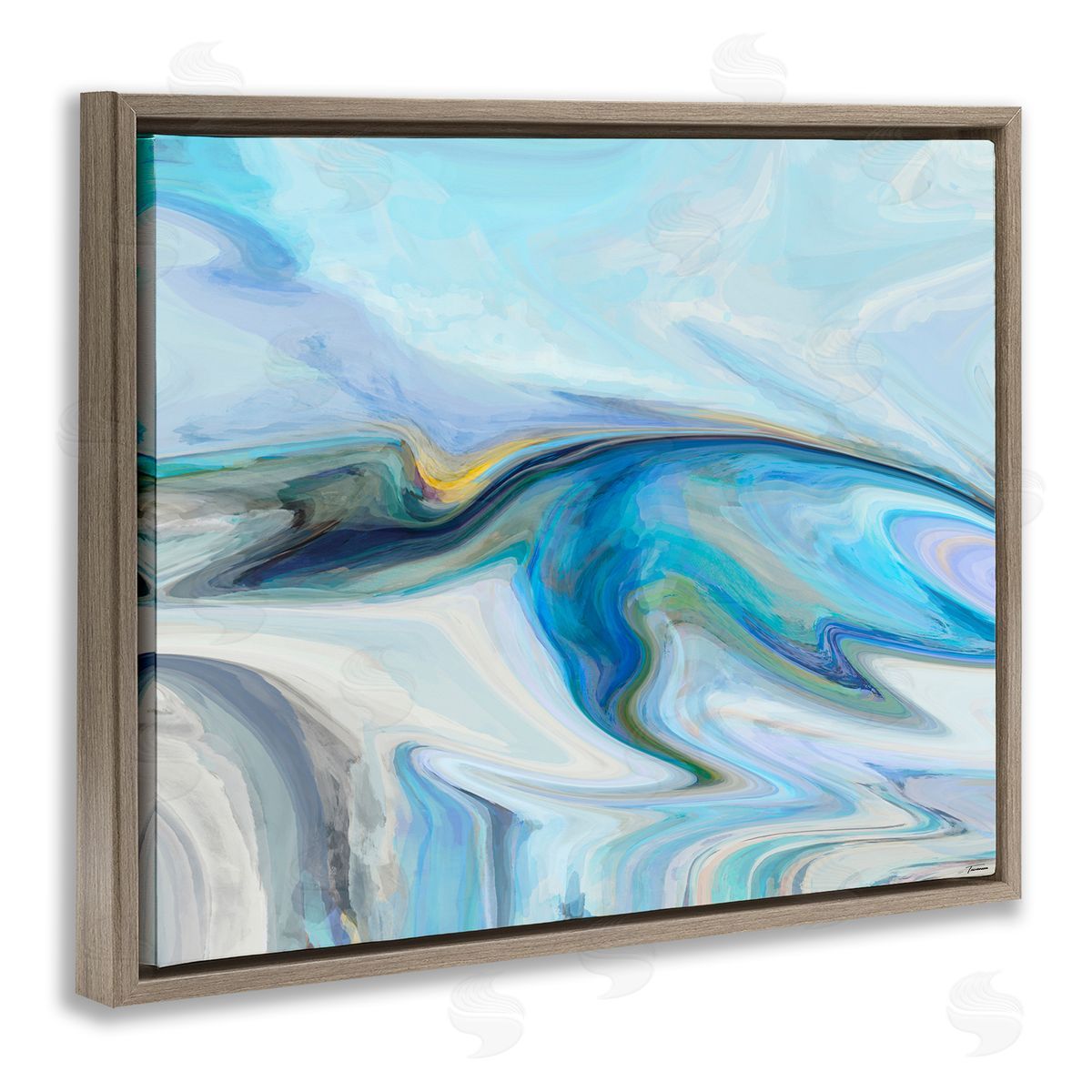 Michael Tienhaara Fluid Blue Contemporary Composition